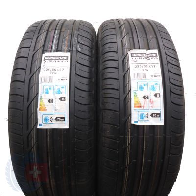 225 55 17 2x BRIDGESTONE 225/55 R17 97W Turanza T001 BMW RUNFLAT Sommerreifen 2019 WIE NEU VOLL