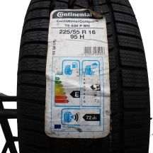 2. 2 x CONTINENTAL 225/55 R16 95H M0 ContiWinterContact TS830P Winterreifen 2019 WIE NEU VOLL