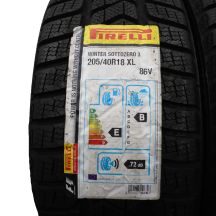 3. 205 40 18 4x PIRELLI 205/40 R18 86V XL Sottozero 3 Winter 2018/19 Winterreifen VOLL Wie Neu