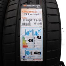 2. 2 x HANKOOK 225/45 R17 91W Ventus S1 evo 2 K117B BMW RunFlat Sommerreifen 2020 WIE NEU VOLL