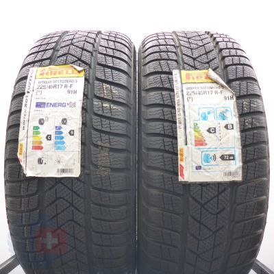 4.  225 45 17 4x PIRELLI  225/45 R17  91H Winter Sottozero 3 RFT Winterreifen 2020 Ungebraucht  