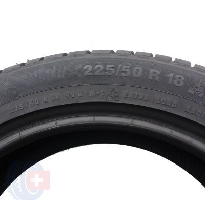 5. 225 50 18 4x CONTINENTAL 225/50 R18 99H ContiWinterContact TS830P AO Winterreifen 2022 7,2-8mm