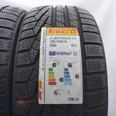 2. 235 40 19 2x PIRELLI 235/40 R19 92V Sottozero Winter 240 serieII Winterreifen 2023 VOLL WIE NEU 