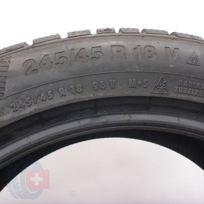 6. 245 45 18 4x CONTINENTAL 245/45 R18 96V  WinterContact TS 850 P Winterreifen 2023 VOLL WIE NEU 
