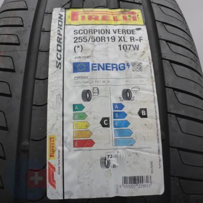 2. 255 50 19 1x PIRELLI 255/50 R19 107W XL Scorpion Verde Sommerreifen RUNFLAT BMW 2021 VOLL