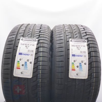 3.  245 40 17 4x CONTINENTAL 245/40 R17 95Y XL PremiumContact 6 Sommerreifen 2023 VOLL WIE NEU 