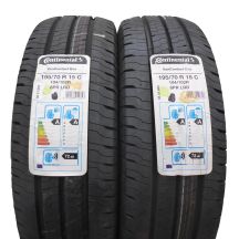 195 70 15C 2x CONTINENTAL 195/70 R15C 104/102R VanContact Eco Sommerreifen 2021 VOLL Wie Neu