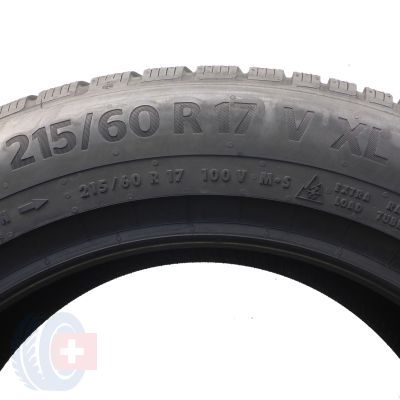 6.  215 60 17 2x CONTINENTAL 215/60 R17 100V XL WinterContact TS 870 P Winterreifen 2021 VOLL WIE NEU