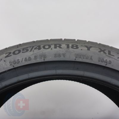 7. 205 40 18 4x CONTINENTAL 205/40 R18  86Y XL PremiumCoontact 6 Sommerreifen 2022  Ungebraucht  