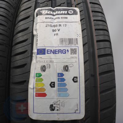 2. 215 65 17 4x BARUM 215/65 R17 99V Bravuris 5HM Sommerreifen 2024 WIE NEU VOLL