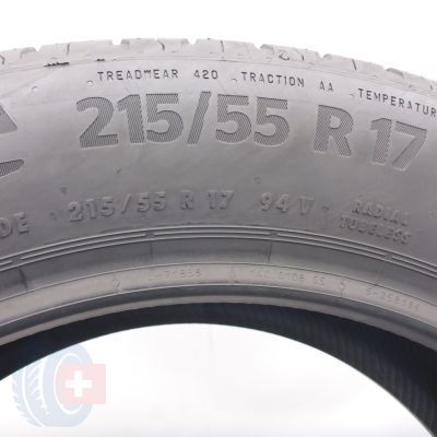5.  215 55 17 1x CONTINENTAL 215/55 R17 94V EcoContact 6 SEAL Sommerreifen 2022 Ungebraucht  