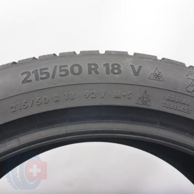 7. 215 50 18 4x CONTINENTAL 215/50 R18 92V WinterContact TS 870 P Winterreifen 2021/23 7,5-7,7mm