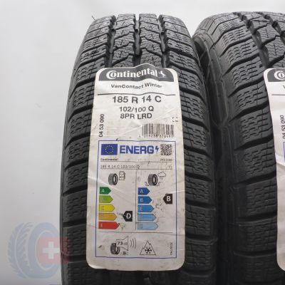 2. 185/80 R14C 2x CONTINENTAL185/80 R14C 102/100Q VanContact Winter Winterreifen 2022 Ungebraucht   