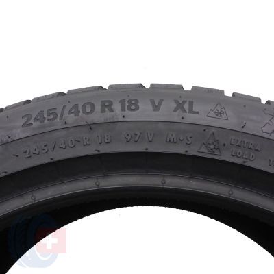 5. 245 40 18 2x CONTINENTAL 245/40 R18 97V XL WinterContact TS870P Winterreifen 2022 WIE NEU 8,2-8,5mm