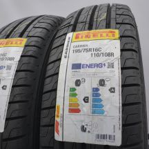 2. 195 75 16C 2x PIRELLI 195/75 R16C 110/108R Carrier Sommerreifen 2023 WIE NEU VOLL