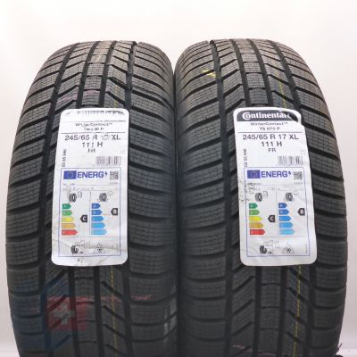 3. 245 65 17 4x CONTINENTAL 245/65 R17 111H WinterContact TS 870 P Winterreifen 2022 VOLL WIE NEU