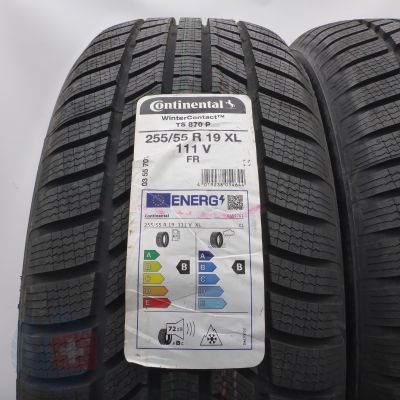 3. 255 55 19 4x CONTINENTAL 255/55 R19 111V XL WinterContact TS870P Winterreifen 2022 VOLL 