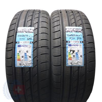 235 55 19 2x ROTALLA 235/55 R19 105V XL Ice-Plus S210 Winterreifen 2023 VOLL Wie Neu