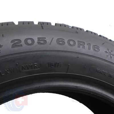 6. 2 x DUNLOP 205/60 R16 96H XL Winter Sport 5 Winterreifen 2017  7.5-7.8mm WIE NEU 