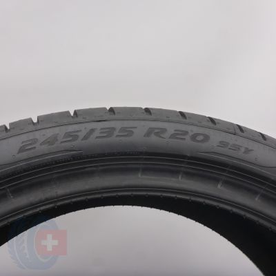 4. 245 35 R20 1x PIRELLI 245/35 R20 95Y XL P Zero RFT BMW M0E Sommerreifen 2024 VOLL WIE NEU 