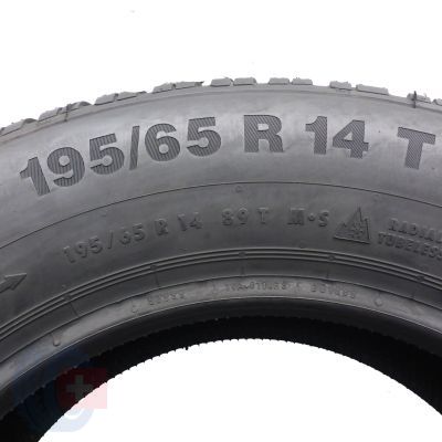7.  195 65 14 4x CONTINENTAL 195/65 R14 89T ContiWinterContact TS 850 Winterreifen 2017 VOLL Ungebraucht   