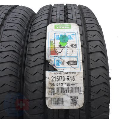 2. 215 70 15C 2x NOKIAN 215/70 R15C 109/107S cLine Cargo Sommerreifen 2015 UNGEBRAUCHT