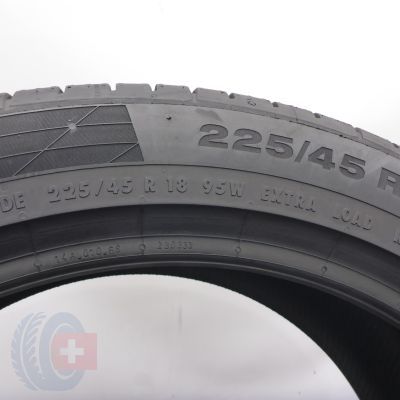 2. 225 45 18 1x CONTINENTAL 225/45 R18 95W XL ContiSportContact 5 Seal Sommerreifen 2022 VOLL