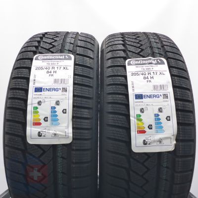 3. 205 40 17 4x CONTINENTAL 205/40 R17 84H XL WinterContact TS 850 P Winterreifen 2021 Ungebraucht   