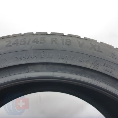 5. 245 45 18 1x CONTINENTAL 245/45 R18 100V XL WinterContact Ts870P Winterreifen 2024 VOLL