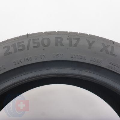 5. 215 50 17 2x CONTINENTAL 215/50 R17 95Y XL  PremiumContact 6 Sommerreifen 2022 VOLL WIE NEU 
