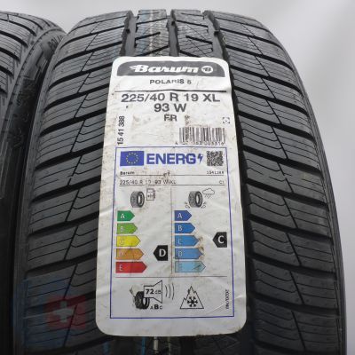 3.  225 40 19 4x BARUM 225/40 R19 93W XL Polaris 5 Winterreifen 2021/23 Ungebraucht  