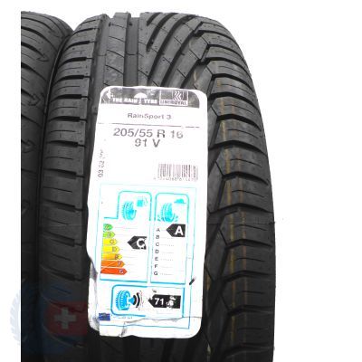 3. 205 55 16 2x UNIROYAL 205/55 R16 91V Rain Sport 3 Sommerreifen 2019 VOLL WIE NEU