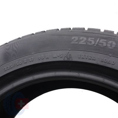 6. 4 x CONTINENTAL 225/50 R17 98H XL ContiWinterContact TS830P A0 Winterreifen 2017 7,5-8mm