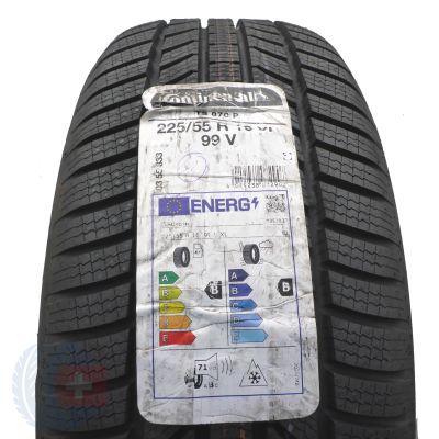 225 55 16 1x CONTINENTAL 225/55 R16 99V WinterContact TS 870 P Winterreifen 2023 VOLL WIE NEU 