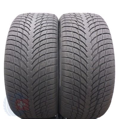 245 45 18 2x NOKIAN 245/45 R18 100V XL WR Snowproof P Winterreifen 7mm 2023 Wie Neu