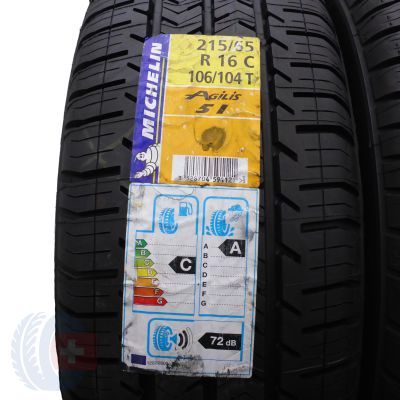 2. 215 65 16C 2x MICHELIN 215/65 R16C 106/104T Agilis 51 Sommerreifen 2015 VOLL Ungebraucht