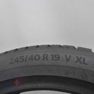 7. 245 40 19 4x CONTINENTAL 245/40 R19 87V XL WinterContact TS 870 P Winterreifen 2022 8mm