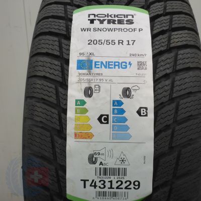 3. 205 55 17 4x NOKIAN 205/55 R17 95V XL WR Snowproof P Winterreifen 2026 Ungebraucht   