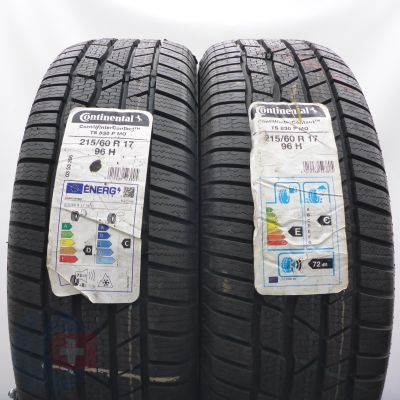 3. 215 60 17 4x CONTINENTAL 215/60 R17 96H ContiWinterContact TS 830 P M0 Winterreifen 200/21/22 Ungebraucht  