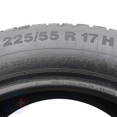 3. 1 x CONTINENTAL 225/55 R17 97H XL WinterContact TS850P MO BMW Winterreifen 2022 WIE NEU VOLL