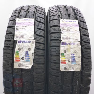 4. 195 75 16C 4x MICHELIN 195/75 R16C 107/105R Agilis Alpin Winterreifen 2022 Ungebraucht  