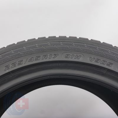 7. 225 45 17 4x YOKOHAMA  225/45 R17 91H BluEart Winter V905 Winterreifen 2018 VOLL 