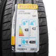 2.  215 75 16C 4x PIRELLI 215/75 R16C  Carrier 116/114R Sommerreifen 2017/18 VOLL Ungebraucht   