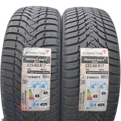 5. 4 x KUMHO 225/60 R17 99H WinterCraft WP51 Winterreifen 2016 UNGEBRAUCHT