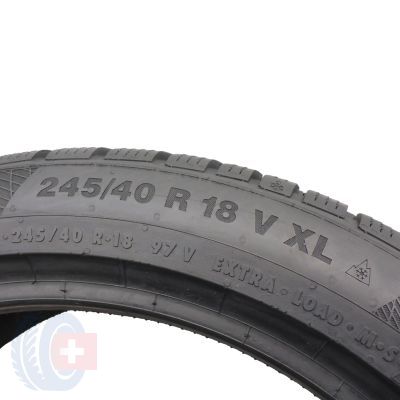 6. 4 x CONTINENTAL 245/40 R18 97V XL WinterContact TS850P Winterreifen 2015 5-7mm