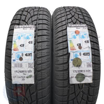 3. 175 60 16 4x DUNLOP 175/60 R16 SP Winter Sport 3D 86H XL RFT Winterreifen 2020 VOLL WIE NEU