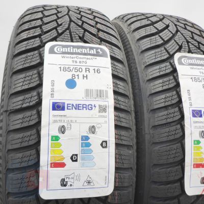 2. 185 50 16 2x CONTINENTAL 185/50 R16 81H WinterContact TS 870 Winterreifen 2023 VOLL WIE NEU   2. 185 50 16 2x CONTINENTAL 185/50 R16 81H WinterContact TS 870 Winterreifen 2023 VOLL WIE NEU