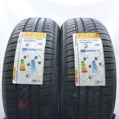 3.  195 60 15 4x PIRELLI  195/60 R15 88V Cinturato P1 Verde Sommerreifen 2022 Ungebraucht   