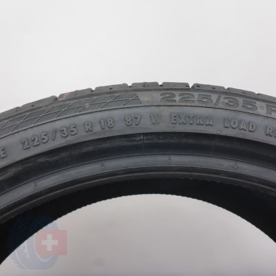7. 225 35 18 4x CONTINENTAL 225/35 R18  87W ContiSportContact 5 Sommerreifen 2023 VOLL WIE NEU  
