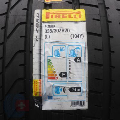 2. 335 30 20 2x PIRELLI 335/30 R20 104Y PZero L Sommerreifen 2017 WIE NEU VOLL